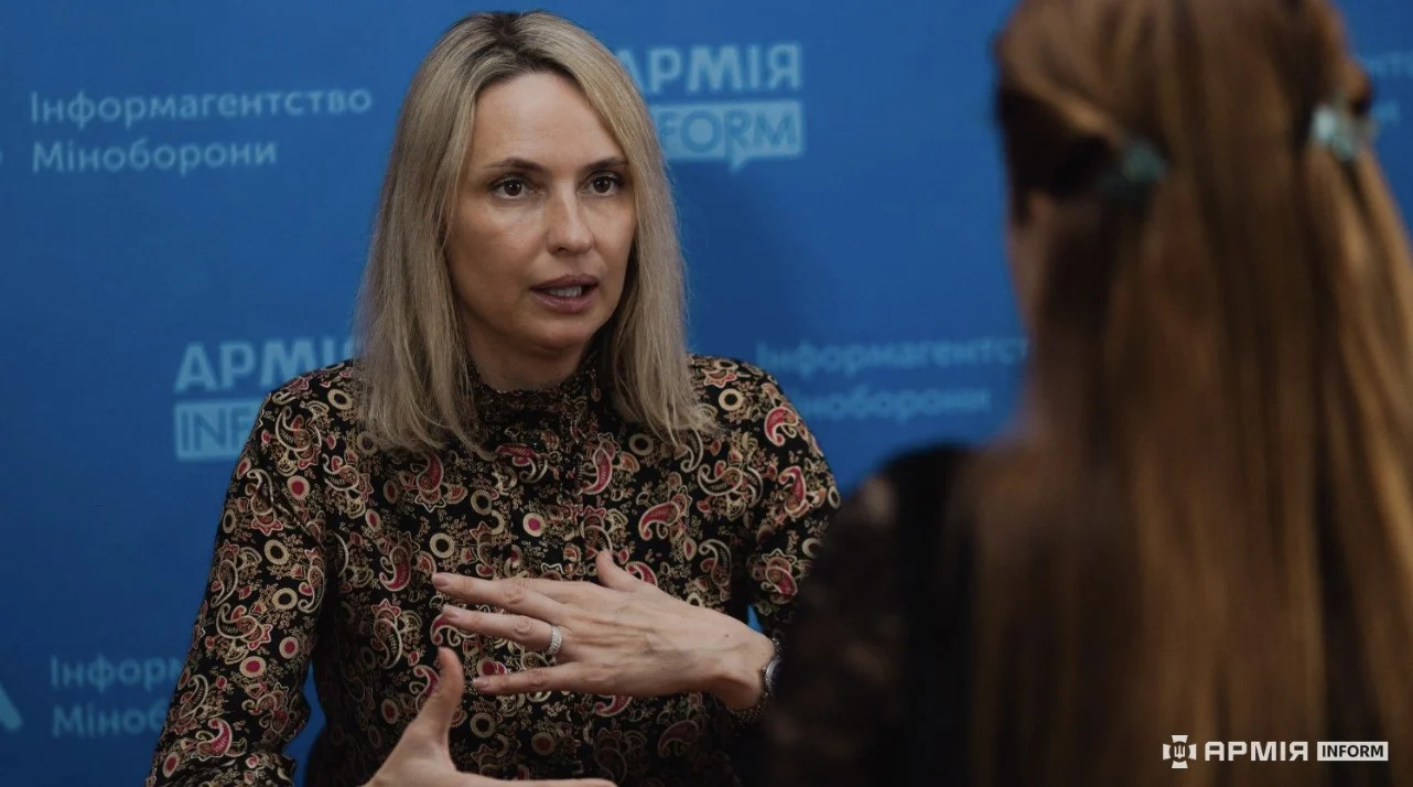 Iryna Vachtchouk-Disipio lors de l’entretien avec ArmyInform