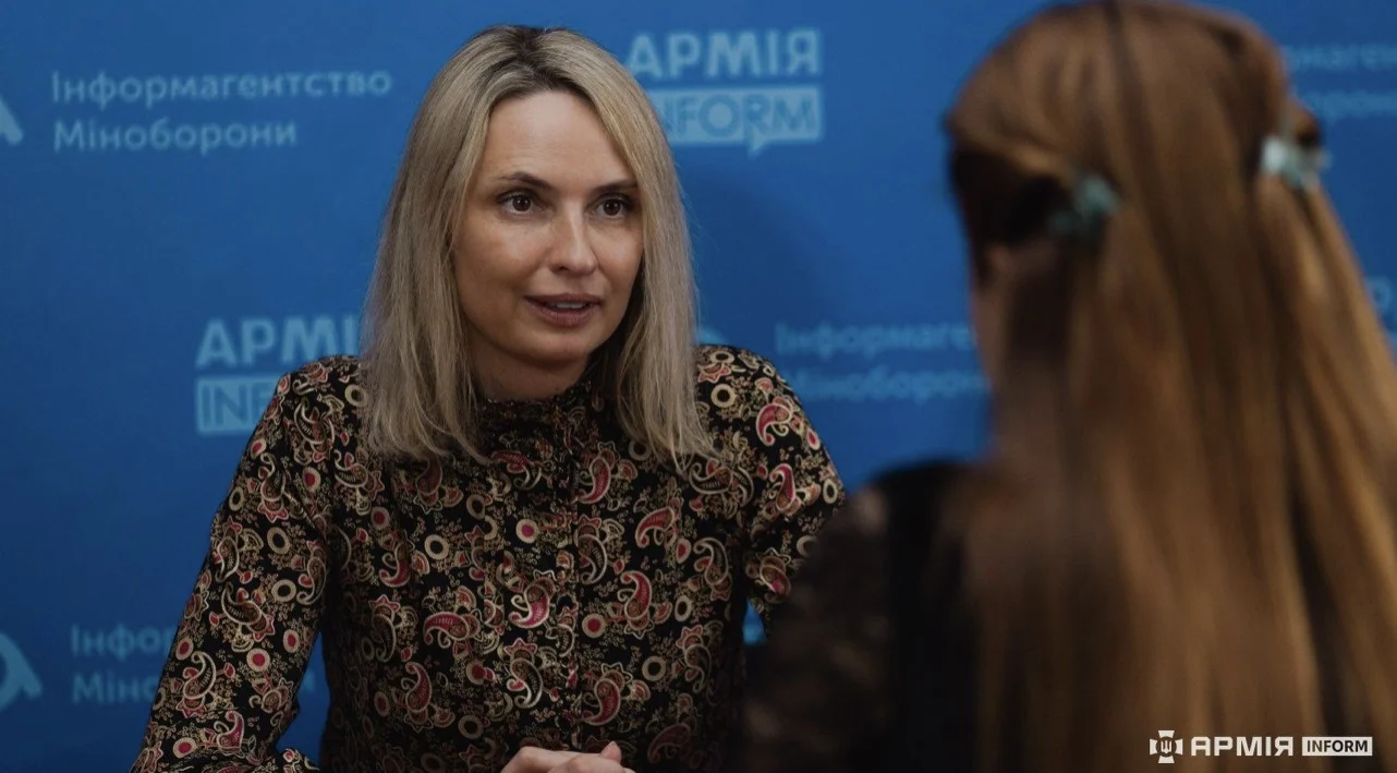 Iryna Vachtchouk-Disipio lors de l’entretien avec ArmyInform