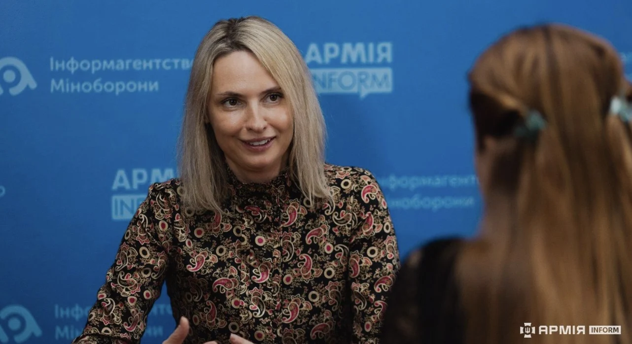 Iryna Vachtchouk-Disipio lors de l’entretien avec ArmyInform