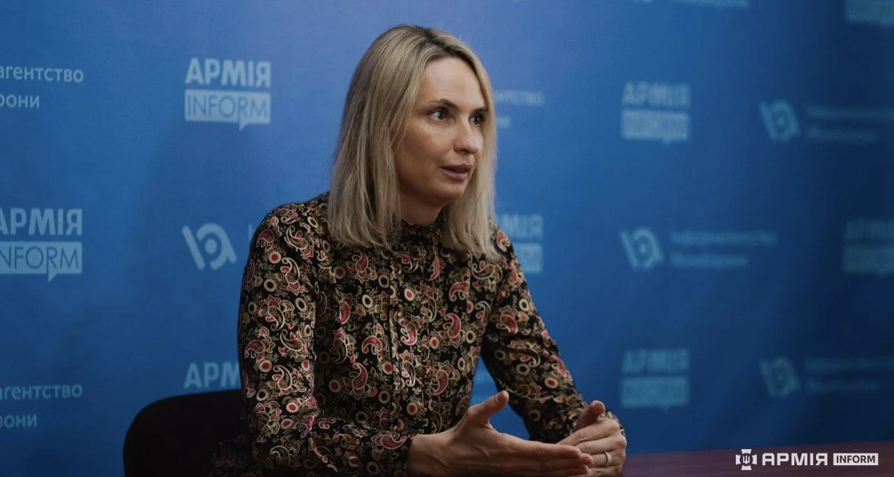 Iryna Vachtchouk-Disipio lors de l’entretien avec ArmyInform